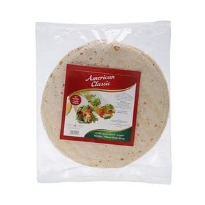 AMERICAN CLASSIC TORTILLA PLAIN 12INCH 12PCS