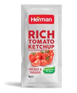 HERMAN TOMATO KETCHUP SACHET 9G
