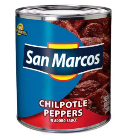 SAN MARCOS CHIPOTLE PEPPERS IN ADOBO SAUCE 2.8KG