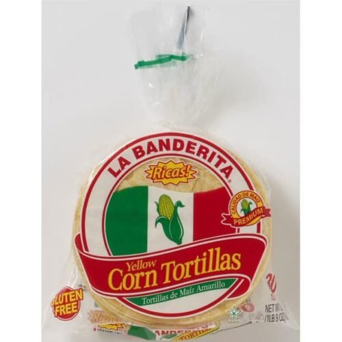 LA BANDERITA YELLOW CORN TORTILLA WHOLE 6 INCH 160PCS